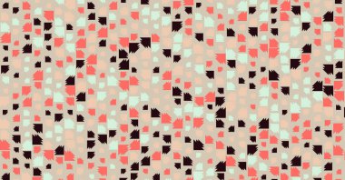 Soyut Renk Yarım Tonlama Noktaları üretken sanat arkaplanı çizimi