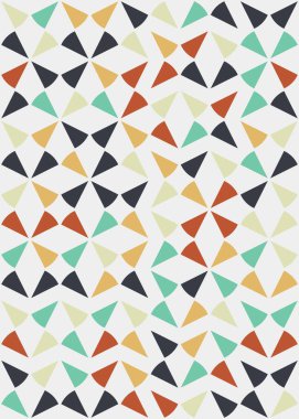 Soyut Geometrik Desen üretken hesaplama sanatı çizimi