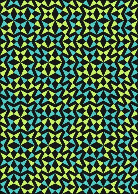 Soyut Geometrik Desen üretken hesaplama sanatı çizimi