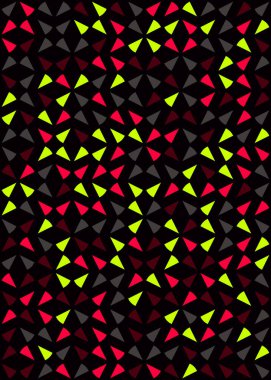 Soyut Geometrik Desen üretken hesaplama sanatı çizimi