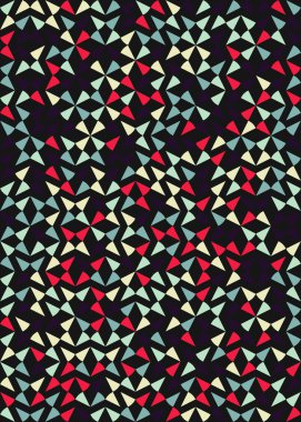 Soyut Geometrik Desen üretken hesaplama sanatı çizimi