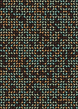 Soyut Geometrik Desen üretken hesaplama sanatı çizimi