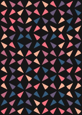 Soyut Geometrik Desen üretken hesaplama sanatı çizimi