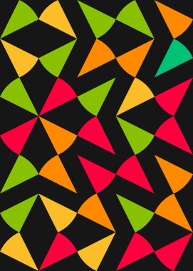 Soyut Geometrik Desen üretken hesaplama sanatı çizimi