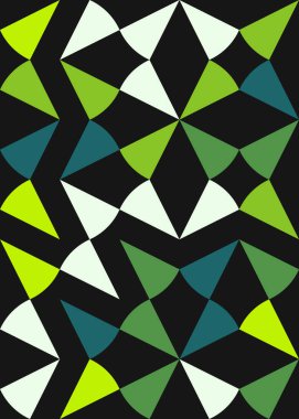 Soyut Geometrik Desen üretken hesaplama sanatı çizimi