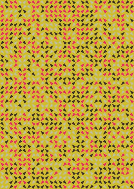 Soyut Geometrik Desen üretken hesaplama sanatı çizimi