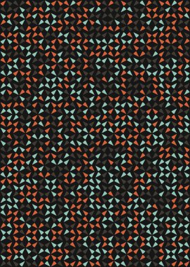 Soyut Geometrik Desen üretken hesaplama sanatı çizimi