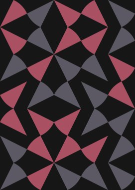 Soyut Geometrik Desen üretken hesaplama sanatı çizimi