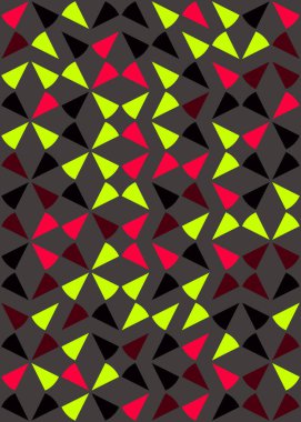 Soyut Geometrik Desen üretken hesaplama sanatı çizimi