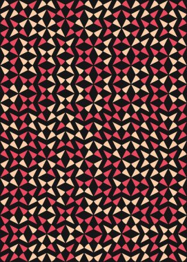 Soyut Geometrik Desen üretken hesaplama sanatı çizimi