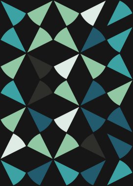 Soyut Geometrik Desen üretken hesaplama sanatı çizimi