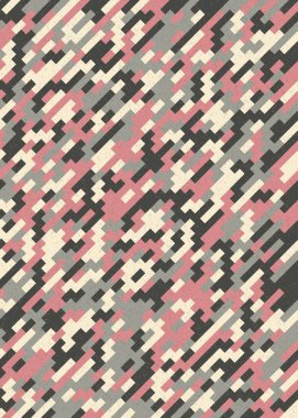 Soyut Geometrik Desen üretken hesaplama sanatı çizimi