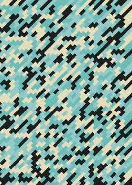 Soyut Geometrik Desen üretken hesaplama sanatı çizimi