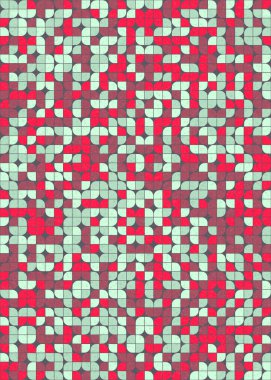 Soyut Geometrik Desen üretken hesaplama sanatı çizimi