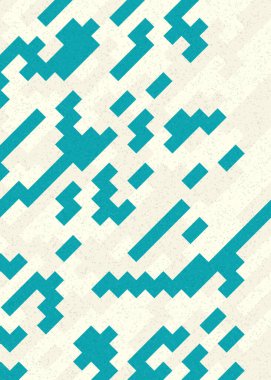 Soyut Geometrik Desen üretken hesaplama sanatı çizimi