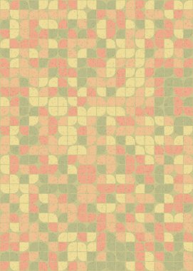 Soyut Geometrik Desen üretken hesaplama sanatı çizimi