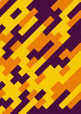 Soyut Geometrik Desen üretken hesaplama sanatı çizimi