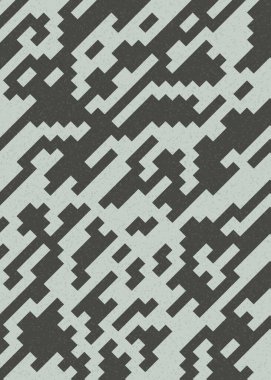 Soyut Geometrik Desen üretken hesaplama sanatı çizimi