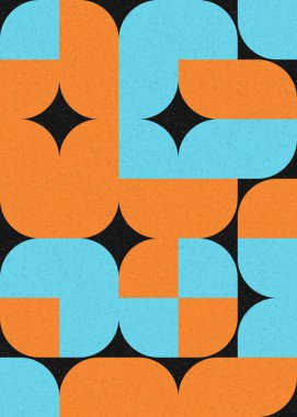 Soyut Geometrik Desen üretken hesaplama sanatı çizimi