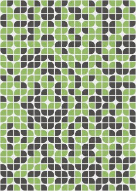 Soyut Geometrik Desen üretken hesaplama sanatı çizimi