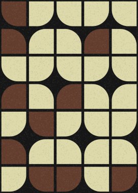 Soyut Geometrik Desen üretken hesaplama sanatı çizimi