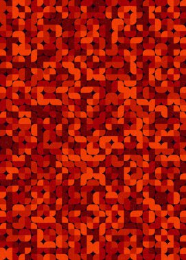 Soyut Geometrik Desen üretken hesaplama sanatı çizimi