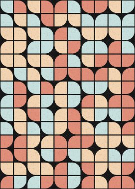 Soyut Geometrik Desen üretken hesaplama sanatı çizimi