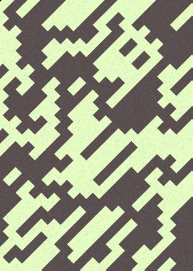 Soyut Geometrik Desen üretken hesaplama sanatı çizimi