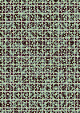 Soyut Geometrik Desen üretken hesaplama sanatı çizimi