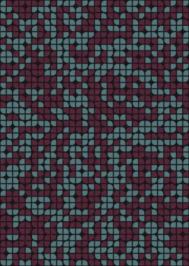 Soyut Geometrik Desen üretken hesaplama sanatı çizimi