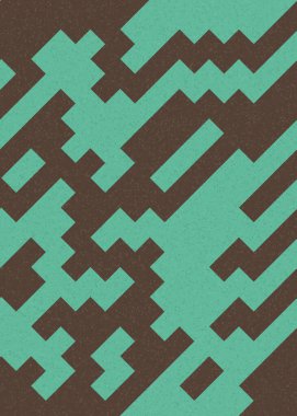 Soyut Geometrik Desen üretken hesaplama sanatı çizimi