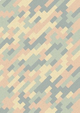 Soyut Geometrik Desen üretken hesaplama sanatı çizimi