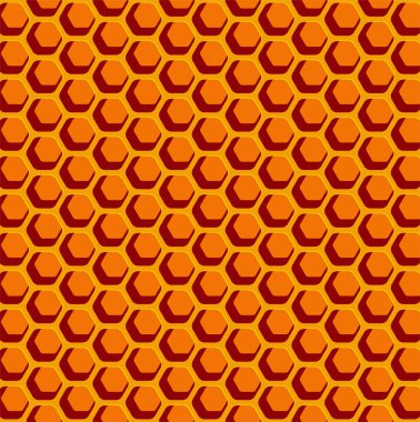 Bal peteği ızgara arkaplan düz illüstrasyon