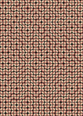 Soyut Geometrik Desen üretken hesaplama sanatı çizimi