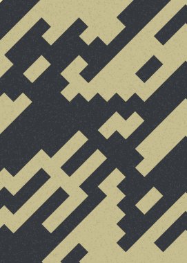 Soyut Geometrik Desen üretken hesaplama sanatı çizimi