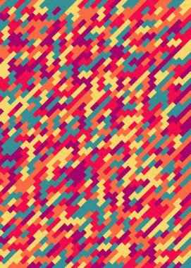 Soyut Geometrik Desen üretken hesaplama sanatı çizimi