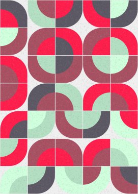 Soyut Geometrik Desen üretken hesaplama sanatı çizimi