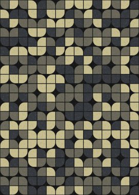 Soyut Geometrik Desen üretken hesaplama sanatı çizimi