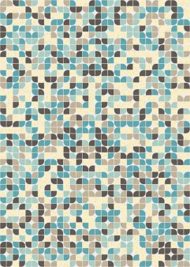 Soyut Geometrik Desen üretken hesaplama sanatı çizimi