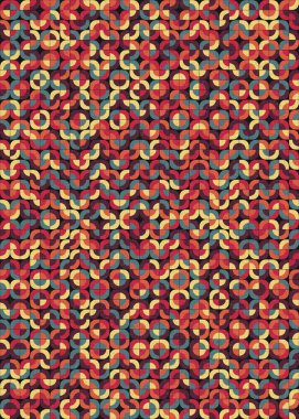 Soyut Geometrik Desen üretken hesaplama sanatı çizimi