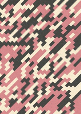 Soyut Geometrik Desen üretken hesaplama sanatı çizimi