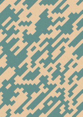 Soyut Geometrik Desen üretken hesaplama sanatı çizimi