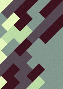 Soyut Geometrik Desen üretken hesaplama sanatı çizimi