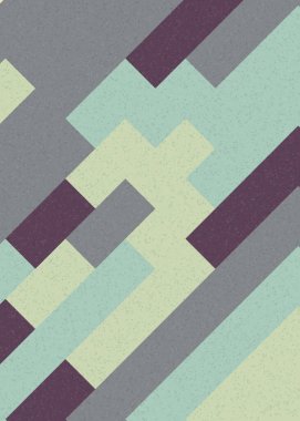 Soyut Geometrik Desen üretken hesaplama sanatı çizimi