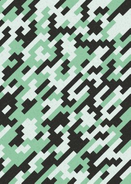 Soyut Geometrik Desen üretken hesaplama sanatı çizimi