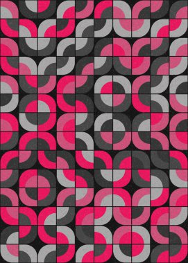 Soyut Geometrik Desen üretken hesaplama sanatı çizimi