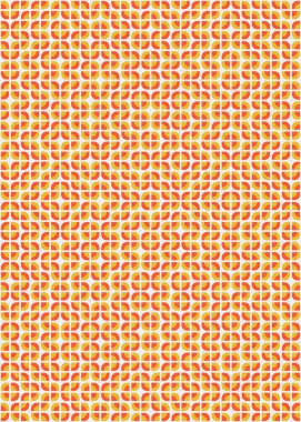 Soyut Geometrik Desen üretken hesaplama sanatı çizimi