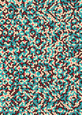 Soyut Geometrik Desen üretken hesaplama sanatı çizimi