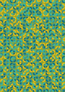 Soyut Geometrik Desen üretken hesaplama sanatı çizimi