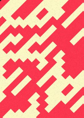 Soyut Geometrik Desen üretken hesaplama sanatı çizimi